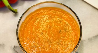 Potage aux poivrons rôtis