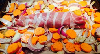 Filet de porc à la moutarde et au prosciutto