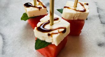 Bouchées au melon d’eau et feta