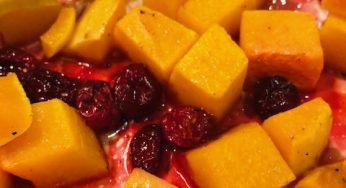 Butternut et canneberges rôtis
