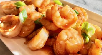 Crevettes miel et ail