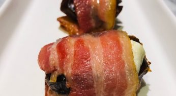 Dattes au fromage de chèvre et bacon