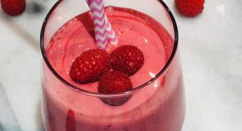 Smoothie framboises et canneberges