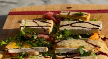Pizza brie et prosciutto